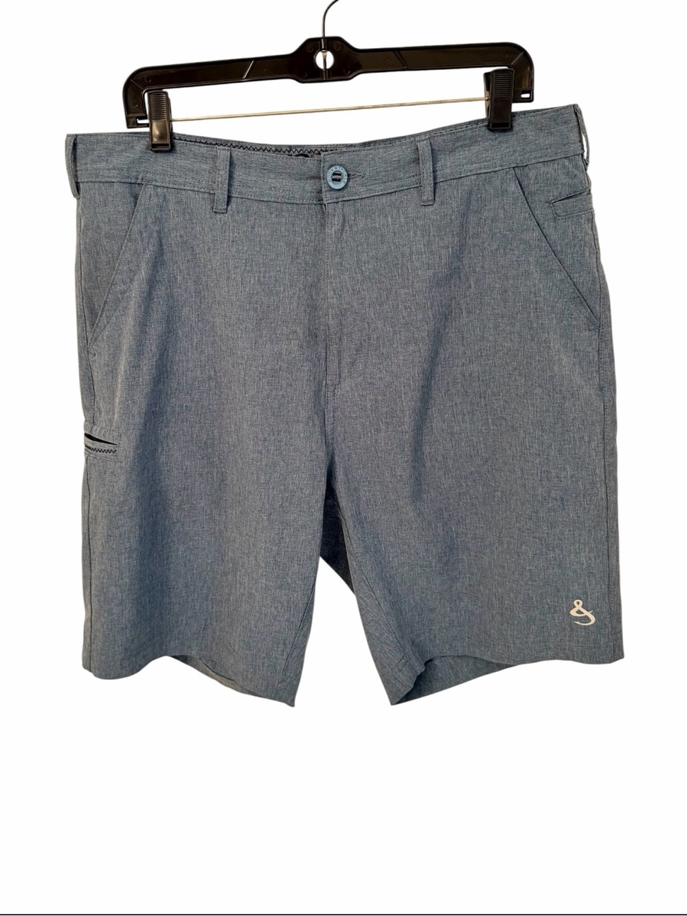Hook & Tackle Hybrid Shorts Like New Men's Slate Heather Size 34